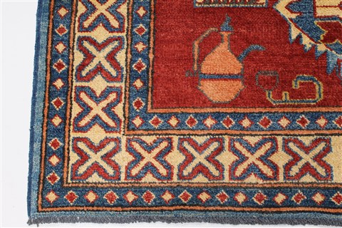 Kazak Red Hand Knotted 45 X 64 Area Rug 250-27032 Image 5