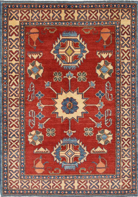 Kazak Red Hand Knotted 45 X 64 Area Rug 250-27032 Image 0
