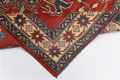 Kazak Red Hand Knotted 45 X 69 Area Rug 250-27035 Image 1