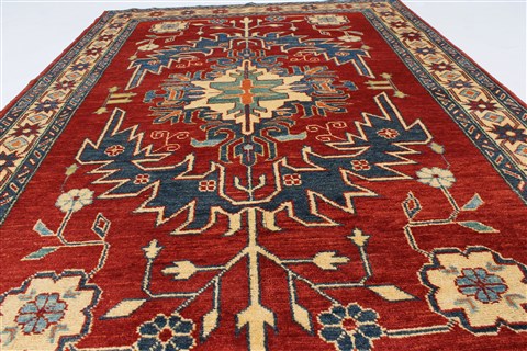 Kazak Red Hand Knotted 45 X 69 Area Rug 250-27035 Image 3
