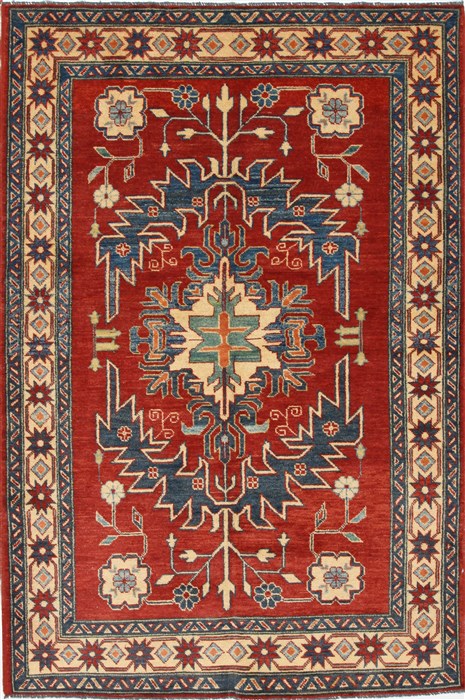 Kazak Red Hand Knotted 45 X 69 Area Rug 250-27035 Image 0