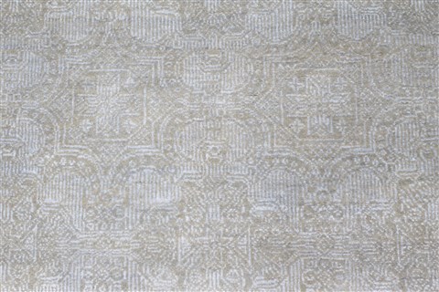 Modern Beige Hand Knotted 1110 X 152 Area Rug 250-27037 Image 2