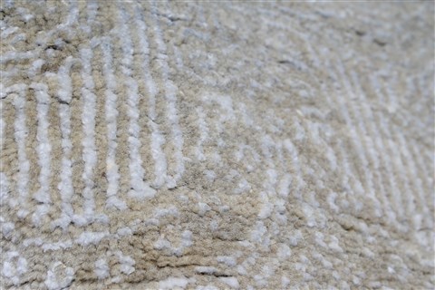 Modern Beige Hand Knotted 1110 X 152 Area Rug 250-27037 Image 5