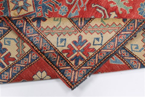 Kazak Green Hand Knotted 44 X 63 Area Rug 250-27038 Image 10