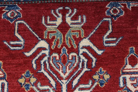 Kazak Red Hand Knotted 45 X 611 Area Rug 250-27042 Image 10