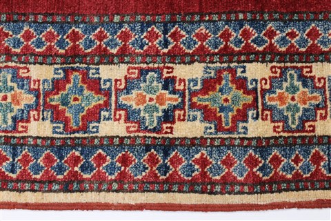 Kazak Red Hand Knotted 45 X 611 Area Rug 250-27042 Image 5