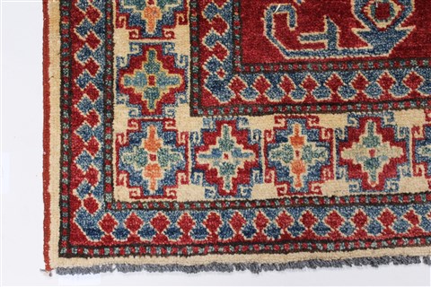 Kazak Red Hand Knotted 45 X 611 Area Rug 250-27042 Image 7