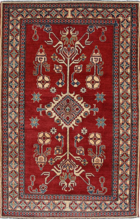 Kazak Red Hand Knotted 45 X 611 Area Rug 250-27042 Image 0