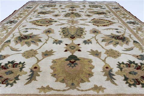 Chobi Beige Hand Knotted 56 X 77 Area Rug 250-27043 Image 3