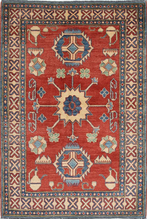Kazak Red Hand Knotted 45 X 67  Area Rug 250-27045 Image 0