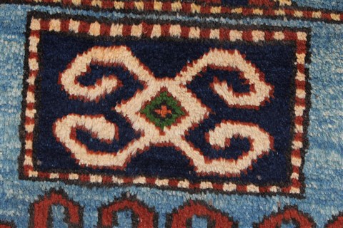 Kazak Blue Hand Knotted 410 X 68 Area Rug 250-27046 Image 12