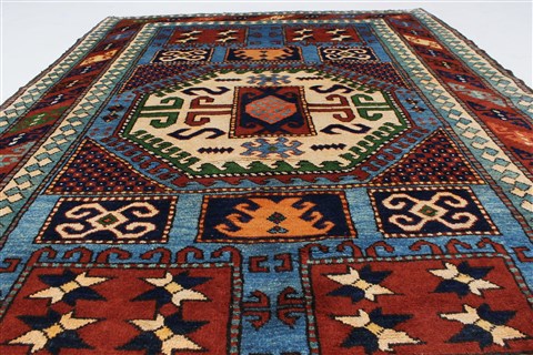 Kazak Blue Hand Knotted 410 X 68 Area Rug 250-27046 Image 16