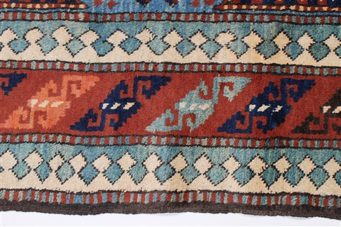 Kazak Blue Hand Knotted 410 X 68 Area Rug 250-27046 Image 17