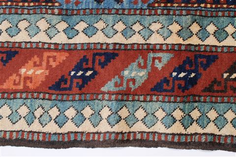 Kazak Blue Hand Knotted 410 X 68 Area Rug 250-27046 Image 5