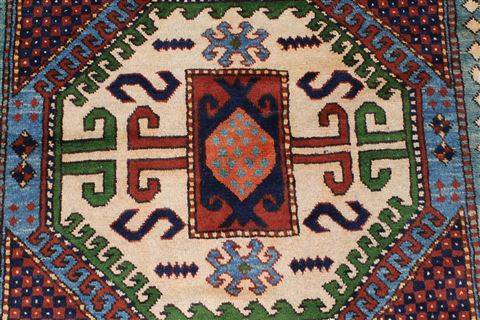 Kazak Blue Hand Knotted 410 X 68 Area Rug 250-27046 Image 6