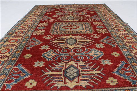 Kazak Red Hand Knotted 44 X 70 Area Rug 250-27048 Image 3