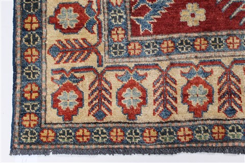 Kazak Red Hand Knotted 44 X 70 Area Rug 250-27048 Image 6
