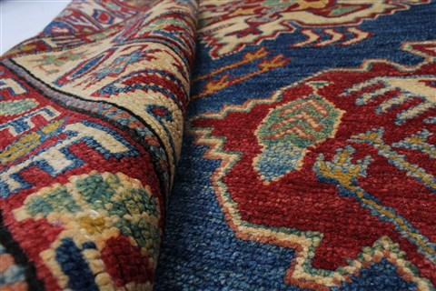 Kazak Blue Hand Knotted 410 X 65 Area Rug 250-27051 Image 10