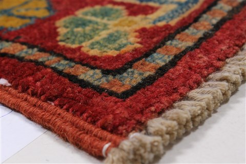 Kazak Blue Hand Knotted 410 X 65 Area Rug 250-27051 Image 7