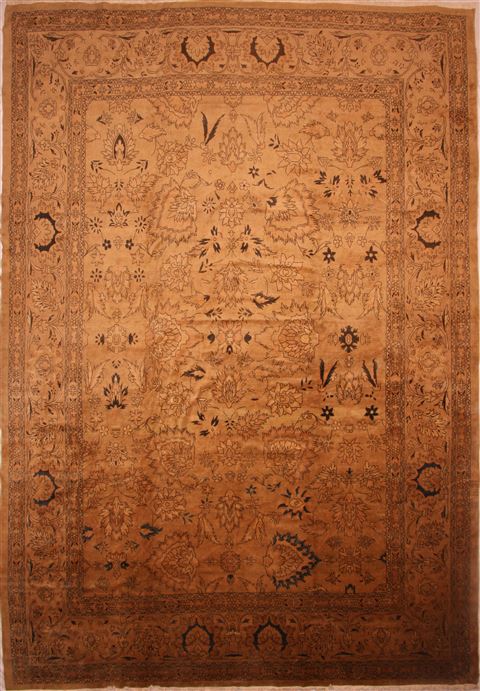 Mahal Brown Hand Knotted 137 X 196 Area Rug 100-27053 Image 0