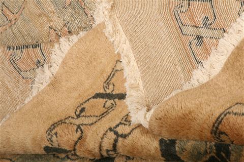 Mahal Brown Hand Knotted 130 X 180 Area Rug 253-27057 Image 3
