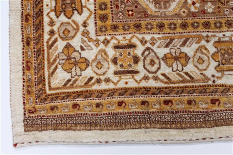 Gabbeh Beige Hand Knotted 56 X 77 Area Rug 250-27058 Image 9