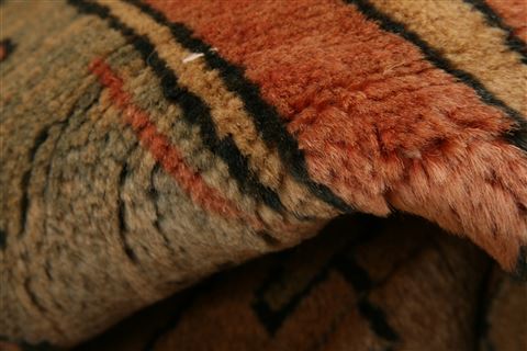 Mahal Brown Hand Knotted 1210 X 1411 Area Rug 253-27059 Image 1