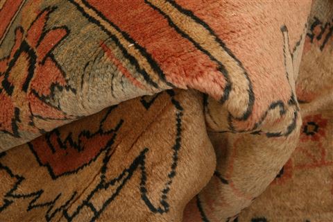 Mahal Brown Hand Knotted 1210 X 1411 Area Rug 253-27059 Image 2