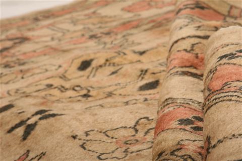 Mahal Brown Hand Knotted 107 X 193 Area Rug 100-27060 Image 3