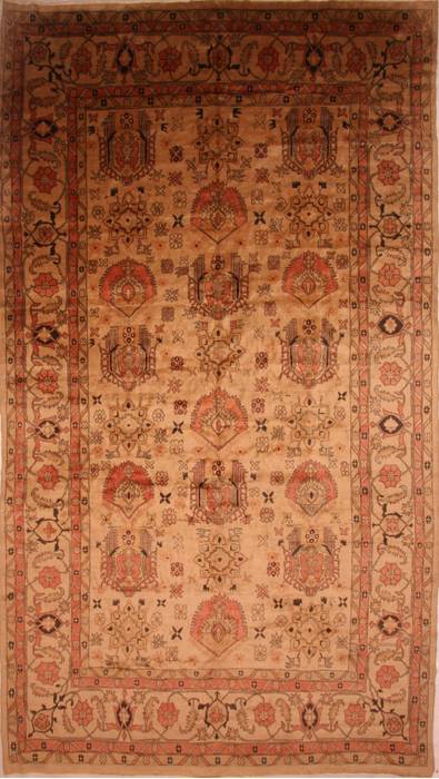 Mahal Brown Hand Knotted 107 X 193 Area Rug 100-27060 Image 0