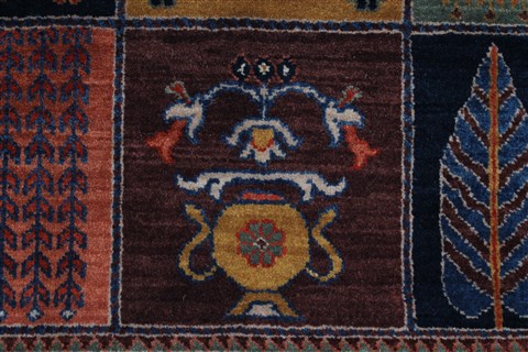 Bakhtiar Multicolor Hand Knotted 410 X 610 Area Rug 250-27061 Image 10