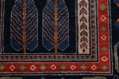 Bakhtiar Multicolor Hand Knotted 410 X 610 Area Rug 250-27061 Image 12