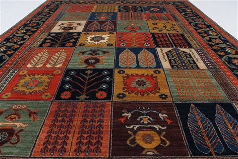 Bakhtiar Multicolor Hand Knotted 410 X 610 Area Rug 250-27061 Image 4