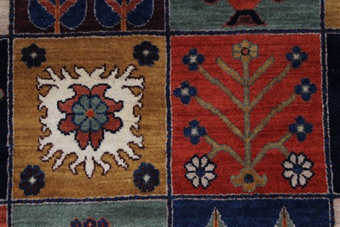 Bakhtiar Multicolor Hand Knotted 410 X 610 Area Rug 250-27061 Image 6
