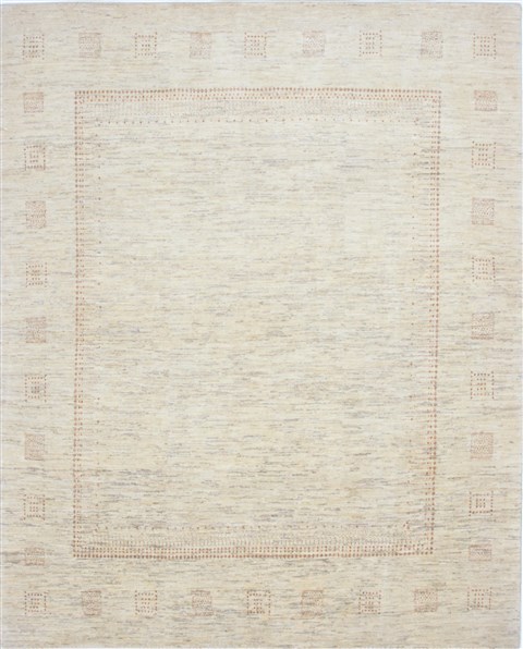 Gabbeh Beige Hand Knotted 54 X 67  Area Rug 250-27064 Image 0
