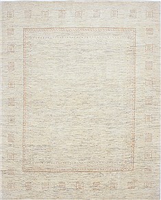 Gabbeh Beige Hand Knotted 5'4" X 6'7"  Area Rug 250-27064