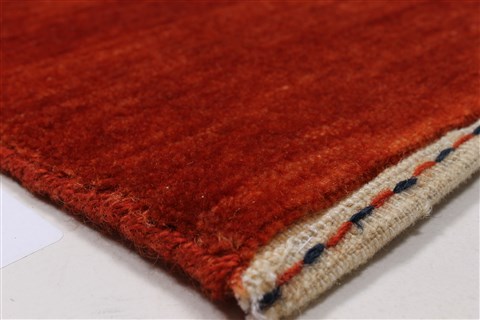 Gabbeh Red Hand Knotted 48 X 68 Area Rug 250-27068 Image 3