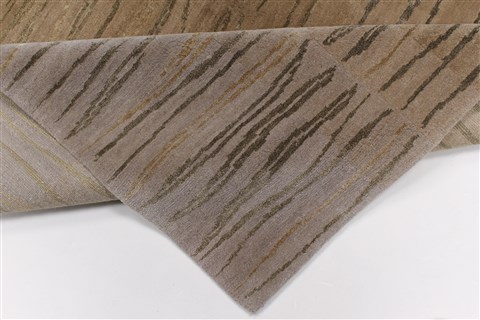 Modern Brown Hand Knotted 50 X 80 Area Rug 250-27070 Image 8