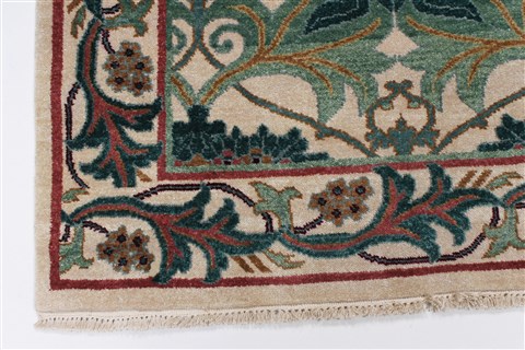 Kazak White Hand Knotted 51 X 69 Area Rug 250-27071 Image 14