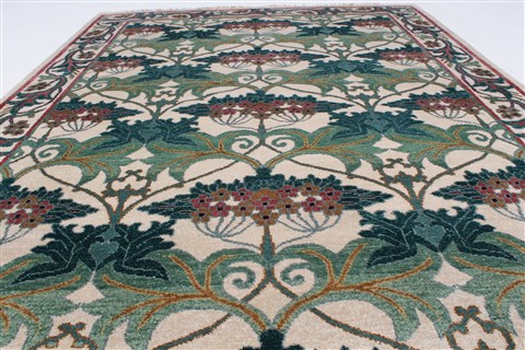 Kazak White Hand Knotted 51 X 69 Area Rug 250-27071 Image 2