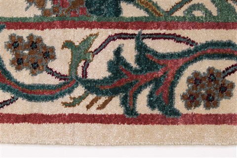 Kazak White Hand Knotted 51 X 69 Area Rug 250-27071 Image 3