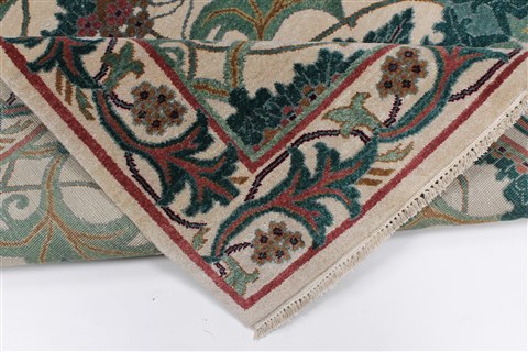 Kazak White Hand Knotted 51 X 69 Area Rug 250-27071 Image 9