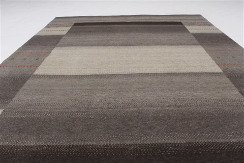 Gabbeh Beige Hand Knotted 52 X 611 Area Rug 250-27072 Image 2