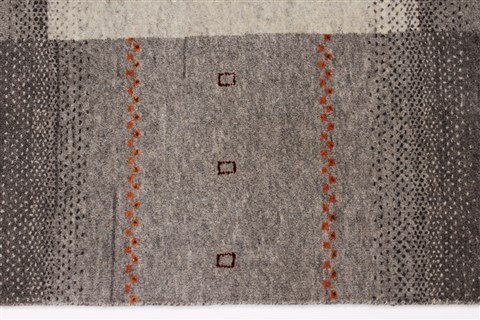 Gabbeh Beige Hand Knotted 52 X 611 Area Rug 250-27072 Image 3