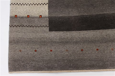 Gabbeh Beige Hand Knotted 52 X 611 Area Rug 250-27072 Image 5