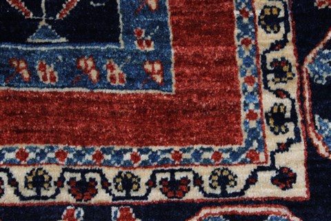 Gabbeh Blue Hand Knotted 46 X 610 Area Rug 250-27075 Image 2