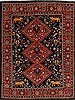 Gabbeh Red Hand Knotted 50 X 67  Area Rug 250-27076 Thumb 0