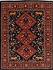 Gabbeh Red Hand Knotted 50 X 67 Area Rug 250-27076 Thumb 0