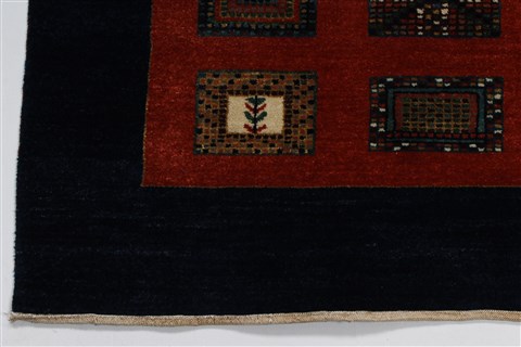Gabbeh Multicolor Hand Knotted 58 X 74 Area Rug 250-27077 Image 3