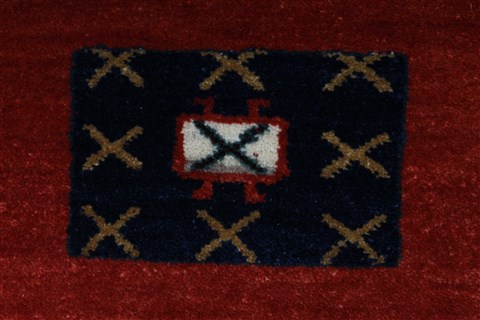 Gabbeh Multicolor Hand Knotted 58 X 74 Area Rug 250-27077 Image 5